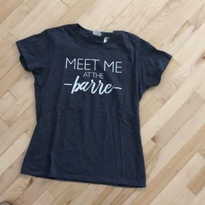 Meet Me at the Barre short sleeve shirt size L
